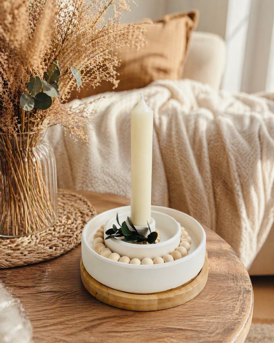 "Wood & Light" - Boho Kerzenhalter