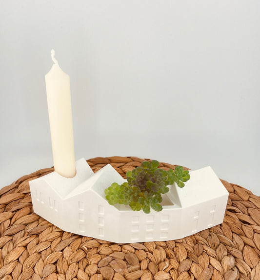 Boho Kerzenhalter „Halfmoon Village“ – Licht in harmonischer Form