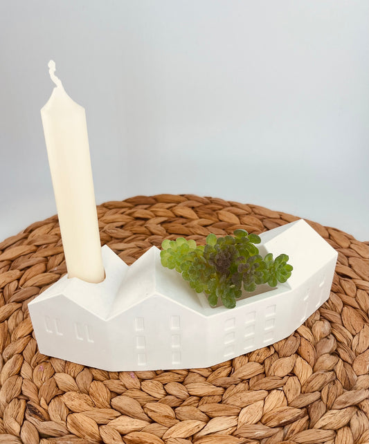 Boho Kerzenhalter „Halfmoon Village“ – Licht in harmonischer Form