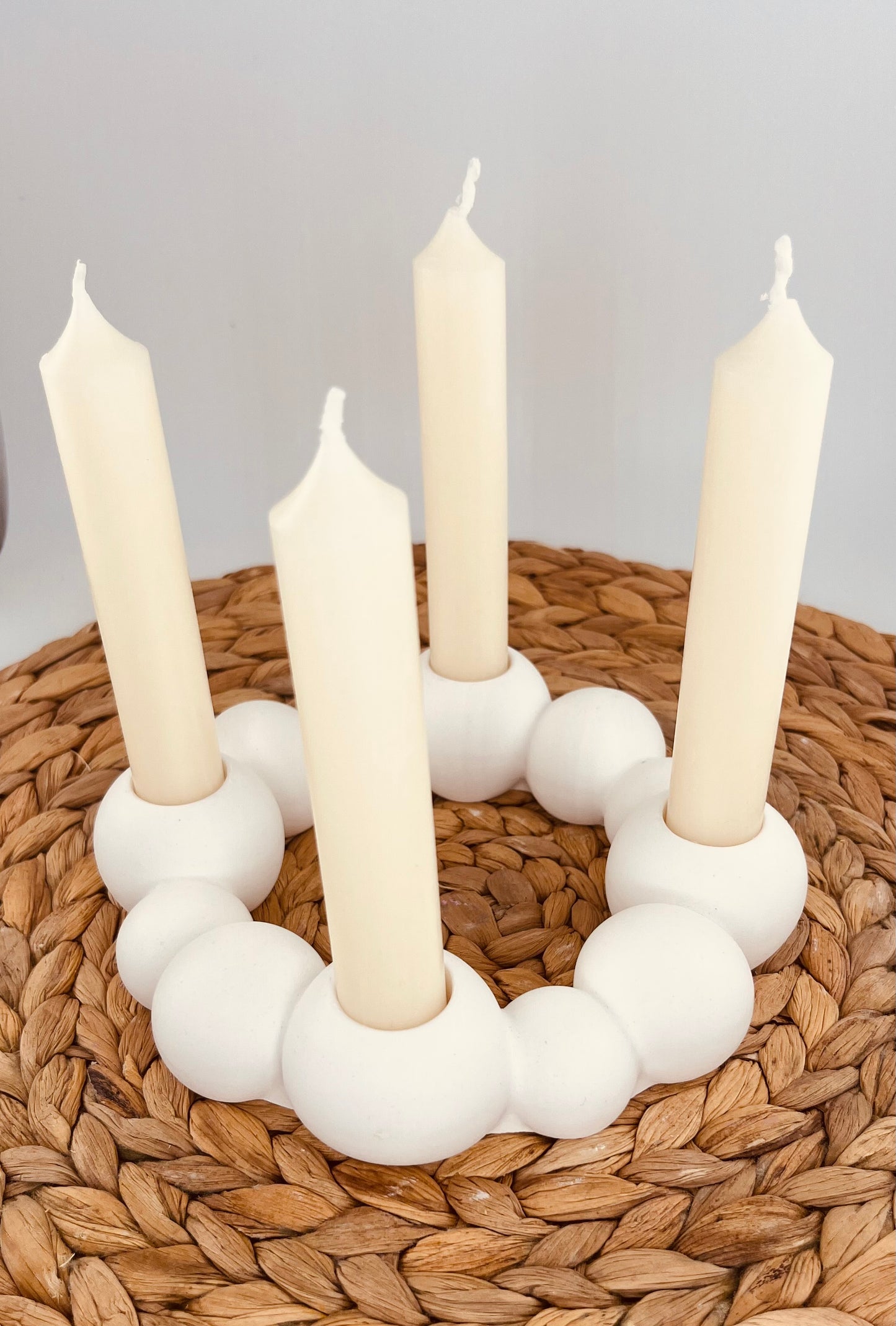 Boho Kerzenhalter „Soft Circle“ – Licht in seiner schönsten Form