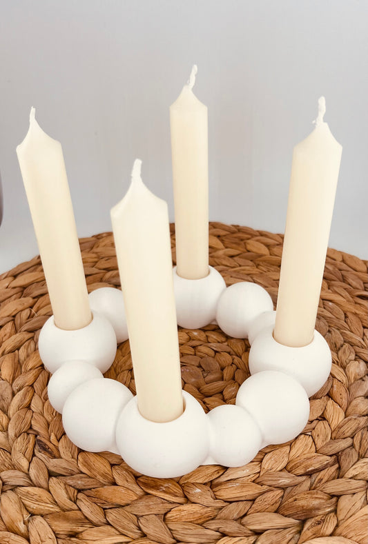 Boho Kerzenhalter „Soft Circle“ – Licht in seiner schönsten Form